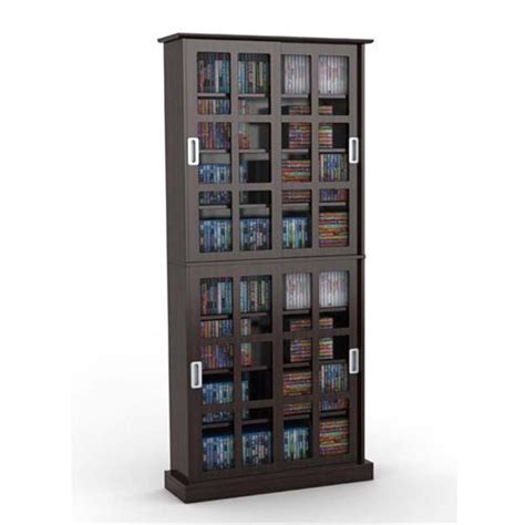 Dvd Storage Cabinet With Sliding Glass Doors Trabahomes