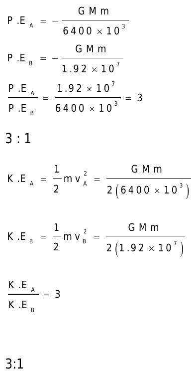 Two Earth Satellites A And B Each Of Mass M Are To Be Launched Into