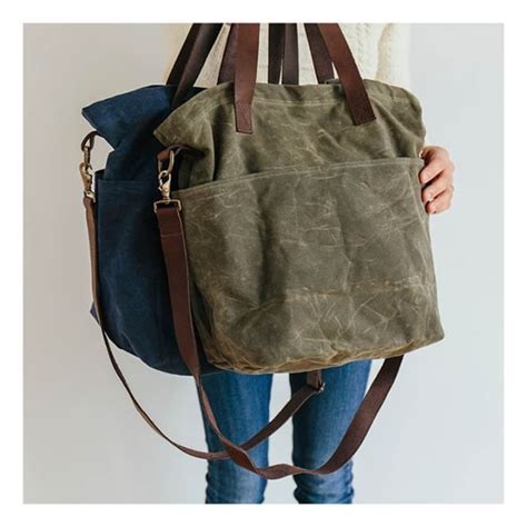 Twig And Horns Waxed Canvas Crossbody Totes Are Now Available At Quince