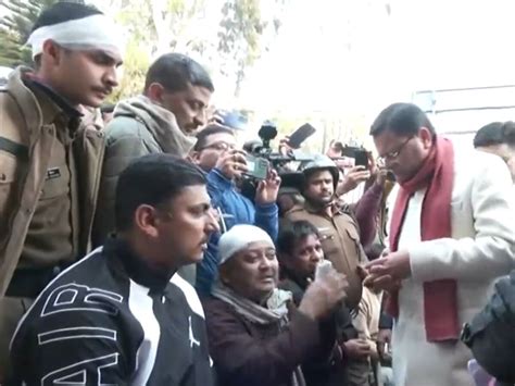 Uttarakhand Cm Pushkar Singh Dhami Reached Haldwani Violence Affected