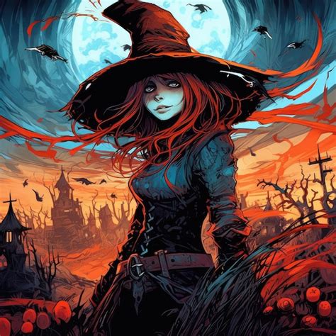 Premium AI Image | witch sorcess portrait halloween fantasy ...