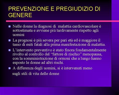 La Medicina Di Genere Nella Pratica Clinica Dott