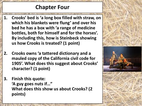 Of Mice And Men Revision Quiz Chapter Four Teaching Resources