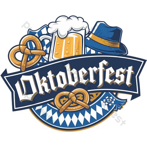 ภาพโลโก้เวกเตอร์ Oktoberfest เฉลิมฉลองประเพณีและงานเฉลิมฉลองของชาวบาวาเรียเทมเพลต แบบ Png ดาวน์