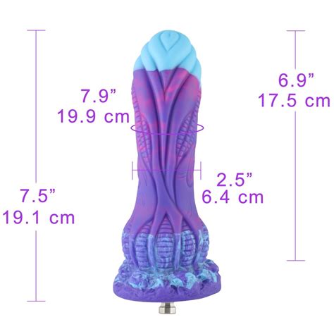 Hismith Elegant Blue Sex Machine Bundle With Fantasy Dildos