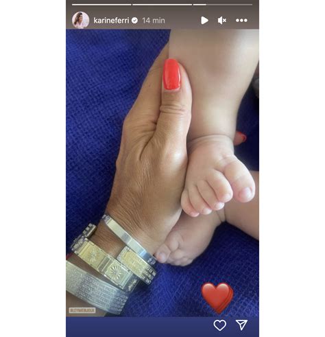 Photo Karine Ferri a dévoilé une nouvelle photo de son troisième bébé