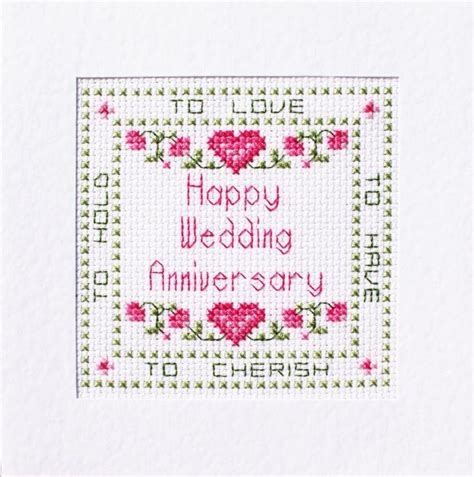 Top 41 Wedding Anniversary Cross Stitch Card Kits