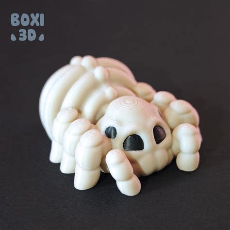 Free D File Skeleton Spider Flexi Articulated Cute Print In