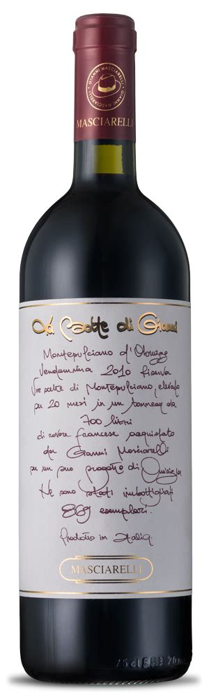 Montepulciano D Abruzzo Riserva Doc Masciarelli Tenute Agricole