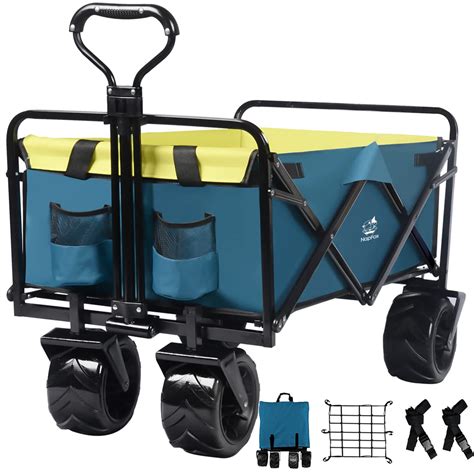 Buy Collapsible Heavy Duty Beach Wagon Cart Outdoor Folding Utility