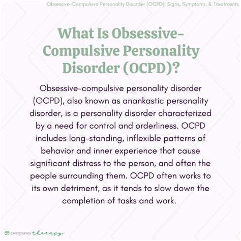 What Is Obsessive Compulsive Personality Disorder OCPD 56 OFF