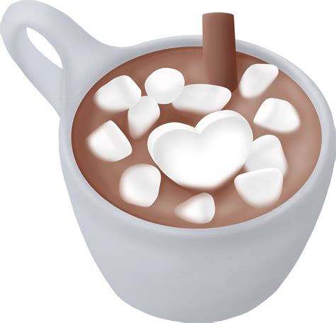 Hot Chocolate Latte With Marshmallow In A Cup 27187725 PNG