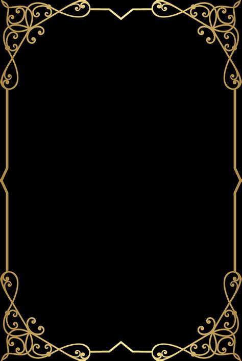 Decorative Frame Border Png Clip Art Gallery Gold Border Hd Phone