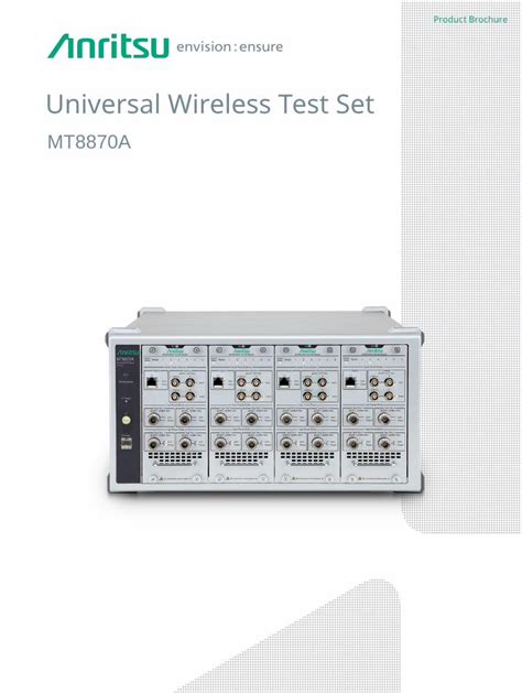 PDF Universal Wireless Test Set MT8870A Brochure Non Signalling