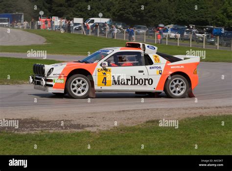 Ford RS200 Group B Historic Rally Car at Oulton Park Motor Racing Circuit in Cheshire United ...