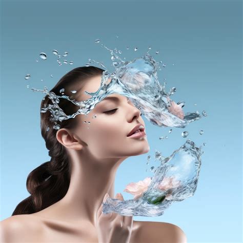 Premium Ai Image Beauty Enhanced Captivating K Upscaled Water Splash