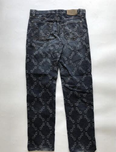 Vintage Dolce Gabbana Monogram Jeans Blue Us 28 Eu 42 Gem