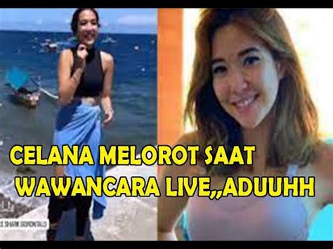 VIRAL LAGI Celana Gisella Anastasia Melorot Saat Wawancara LIVE