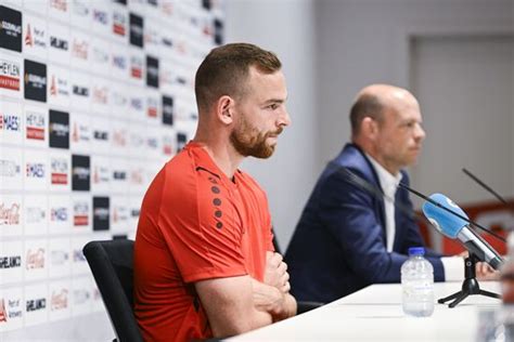 Antwerps Vincent Janssen Pictured During Press Editorial Stock Photo