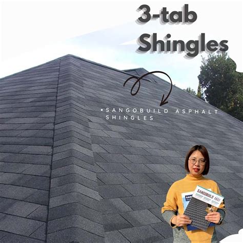 New Construction Materials Laminated Asphalt Bitumen Roof Tiles Waterproof 3 Tab Roof Asphalt