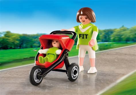 Playmobil Set 4697 Mother With Jogging Stroller Klickypedia