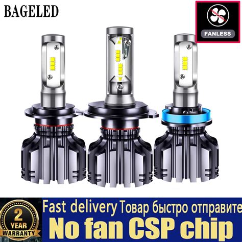 CSP BAGELED H4 H7 LED Farol Do Carro 3000K 4300K 6500K 8000K H1 H3 H8