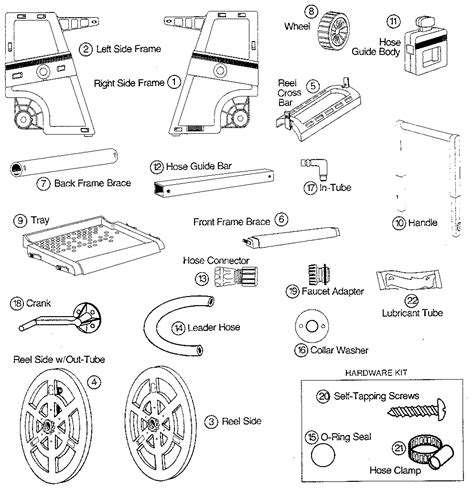 Suncast Hose Reel Parts Diagram - Heat exchanger spare parts