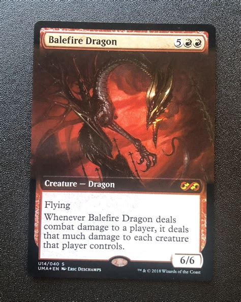 Balefire Dragon Foil Box Topper Mtg Uma Proxy King