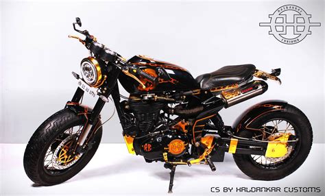 Royal Enfield Classic Cafe Scrambler Haldankar Customs Custom