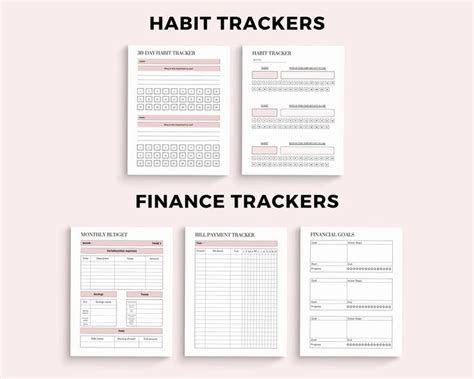 Planner Canva Templates Productivity Planner Printable Planner