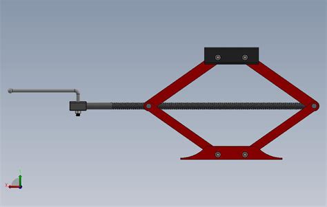 剪式千斤顶solidworks 2018模型图纸下载 懒石网