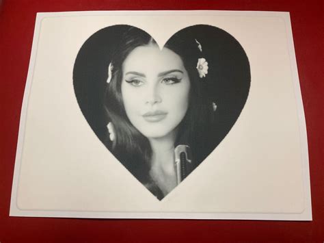 Just Created This Custom Heart Shaped Lana Del Rey Edible Cake Topper