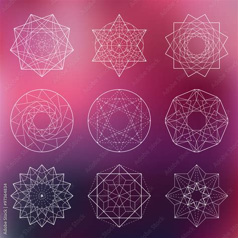 Sacred Geometry Set Stock Vector Adobe Stock