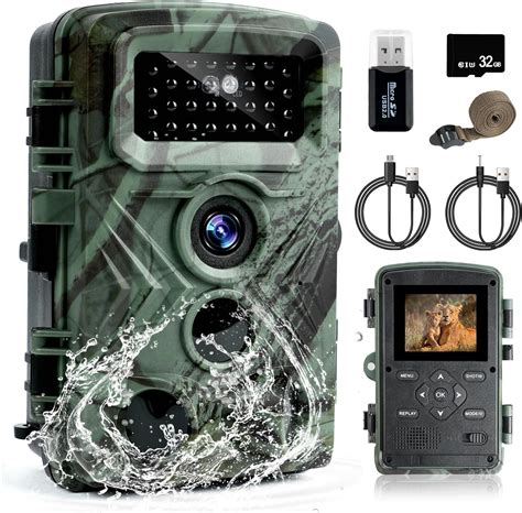 Flintronic Trail Camera K Mp Wildlife Camera With Night Vision