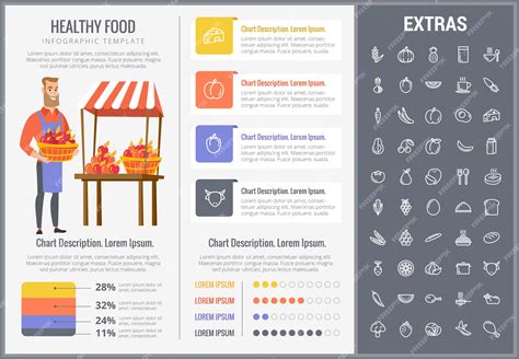 Premium Vector Healthy Food Infographic Template Elements Icons