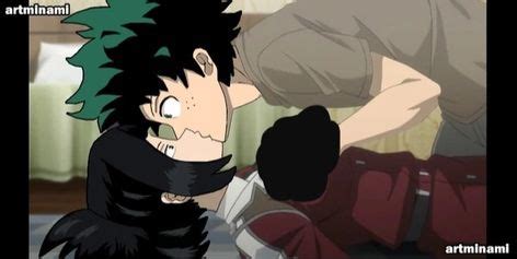 Deku Kissing Momo