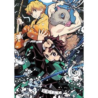 Plakat A3 Anime Kimetsu No Yaiba Demon Slayer Shopee Polska