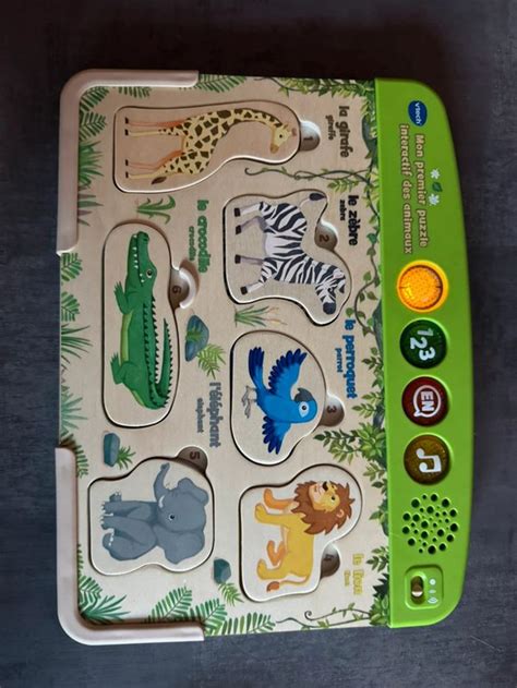 Mon Premier Puzzle Interactif Des Animaux Vtech Beebs