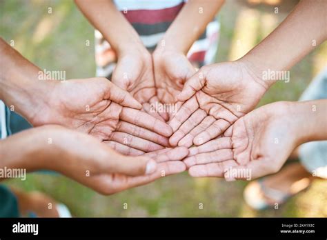 If Its Not Too Much To Aska Group Of Children With Their Hands