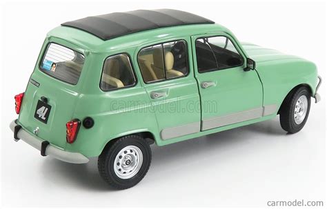 SOLIDO 1800109 Scale 1 18 RENAULT R4 GTL CLAN 1986 LIGHT GREEN MET