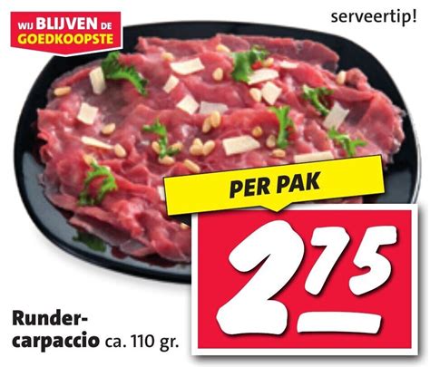 Rundercarpaccio Ca G Aanbieding Bij Nettorama