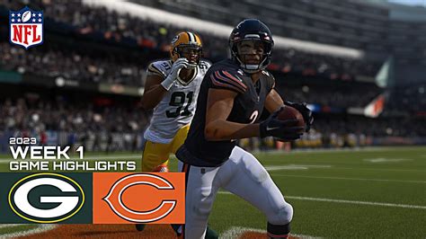 Chicago Bears Vs Green Bay Packers Nfl Week 1 Simulation Madden 24