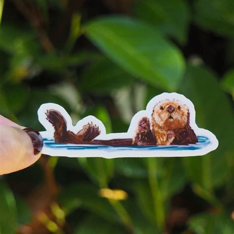 Sea Otter Sticker - Etsy