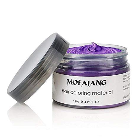 Hair Coloring Dye Wax Purple Instant Hair Wax Temporary Hairstyle