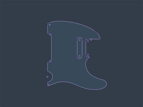 T Style Pickguards Cad Plans String Pluckery