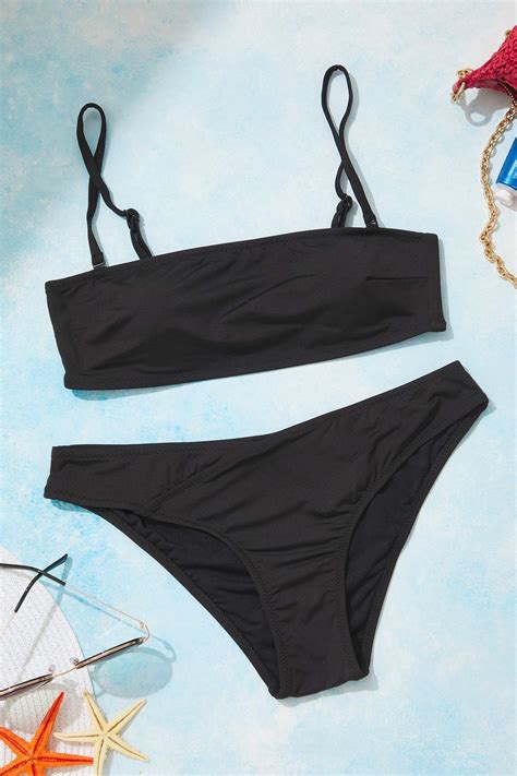 Trendyolmilla Siyah Straplez Normal Bel Bikini Takımı TBESS BT Fiyatı Yorumları
