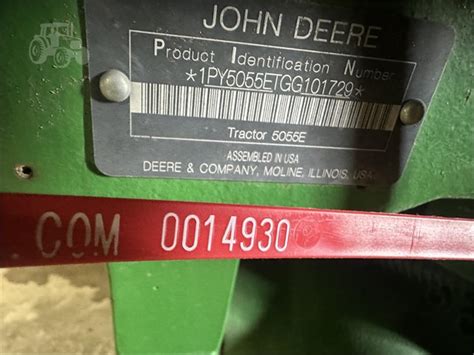 2016 John Deere 5055e For Sale In Kewanee Illinois