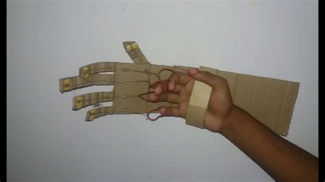 How To Make Robotic Hand From Cardboard New Style Of Creation Youtube