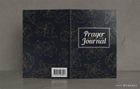 Floral Prayer Journal Book Cover Design Vector Download