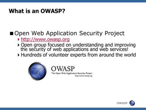 What Is An Owasp Open Web Application Security Project